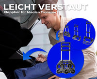 Sackkarre aus Aluminium mit Treppenrädern leicht & belastbar