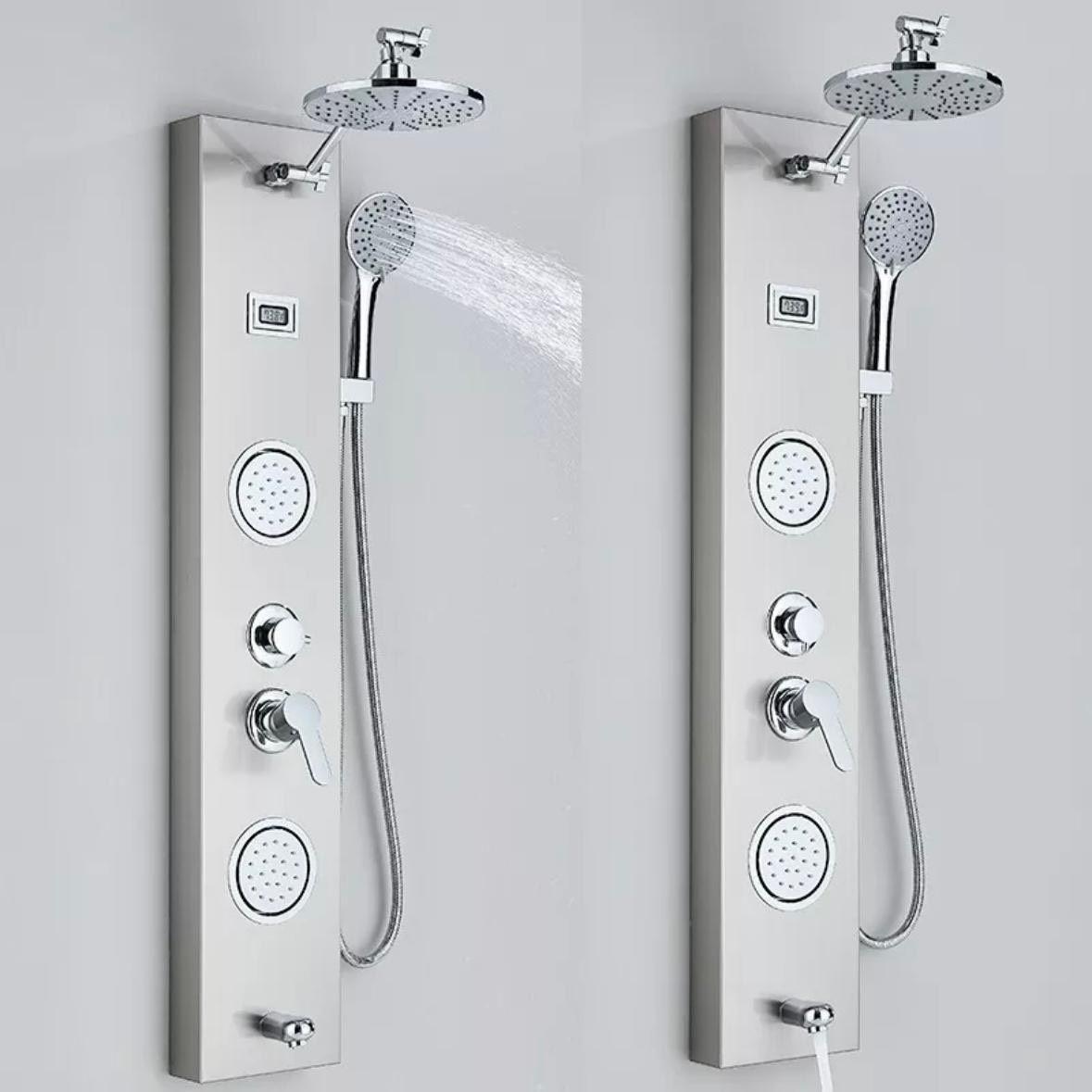 Edelstahl Duschpaneel mit Regendusche & Massagejets
