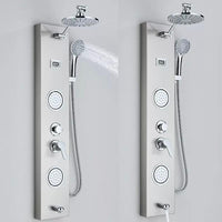 Edelstahl Duschpaneel mit Regendusche & Massagejets