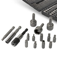 208tlg Bit-Satz aus Chrom-Vanadium-Stahl im Systemkoffer