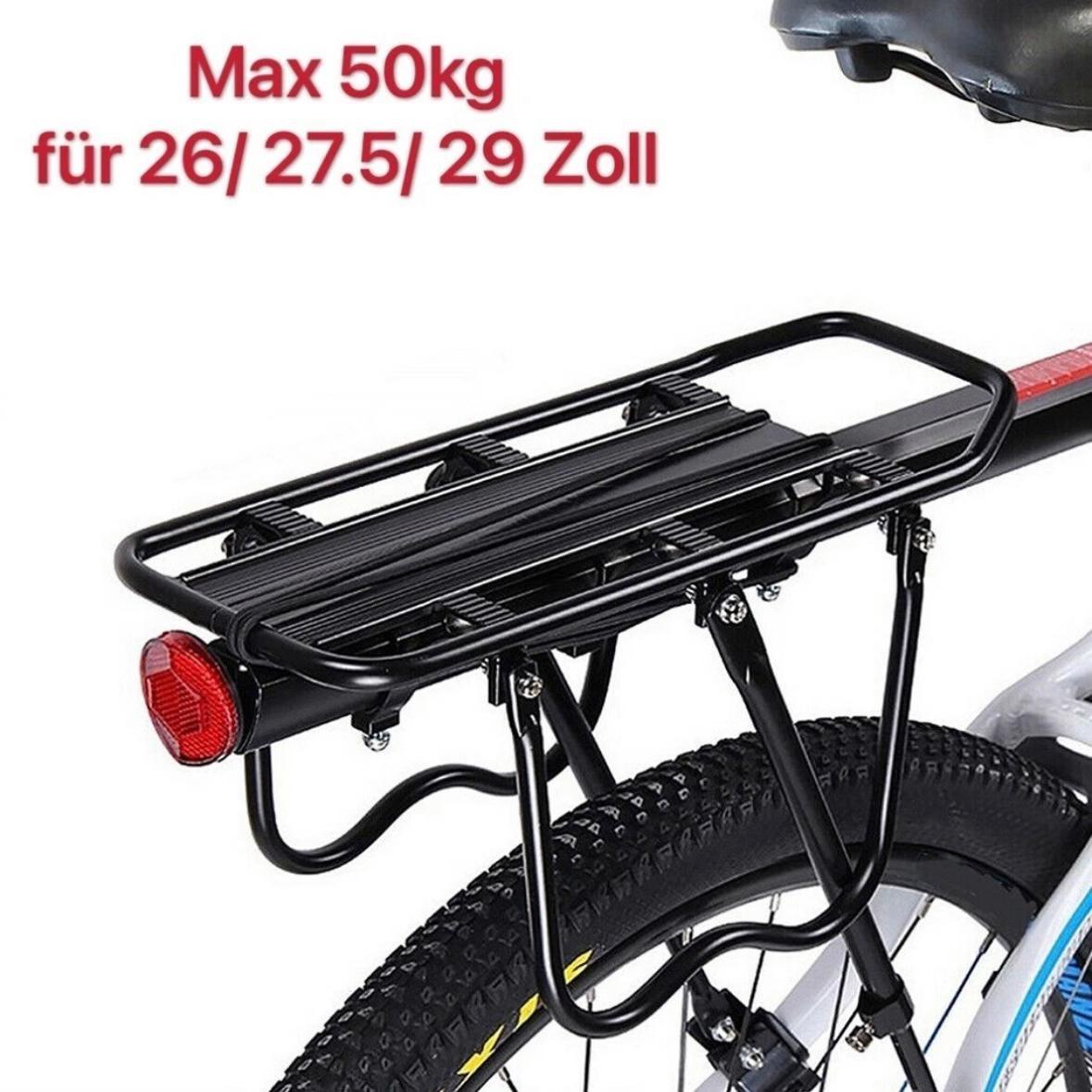 Fahrrad Gepäckträger verstellbar MTB 26 27,5 29 Zoll