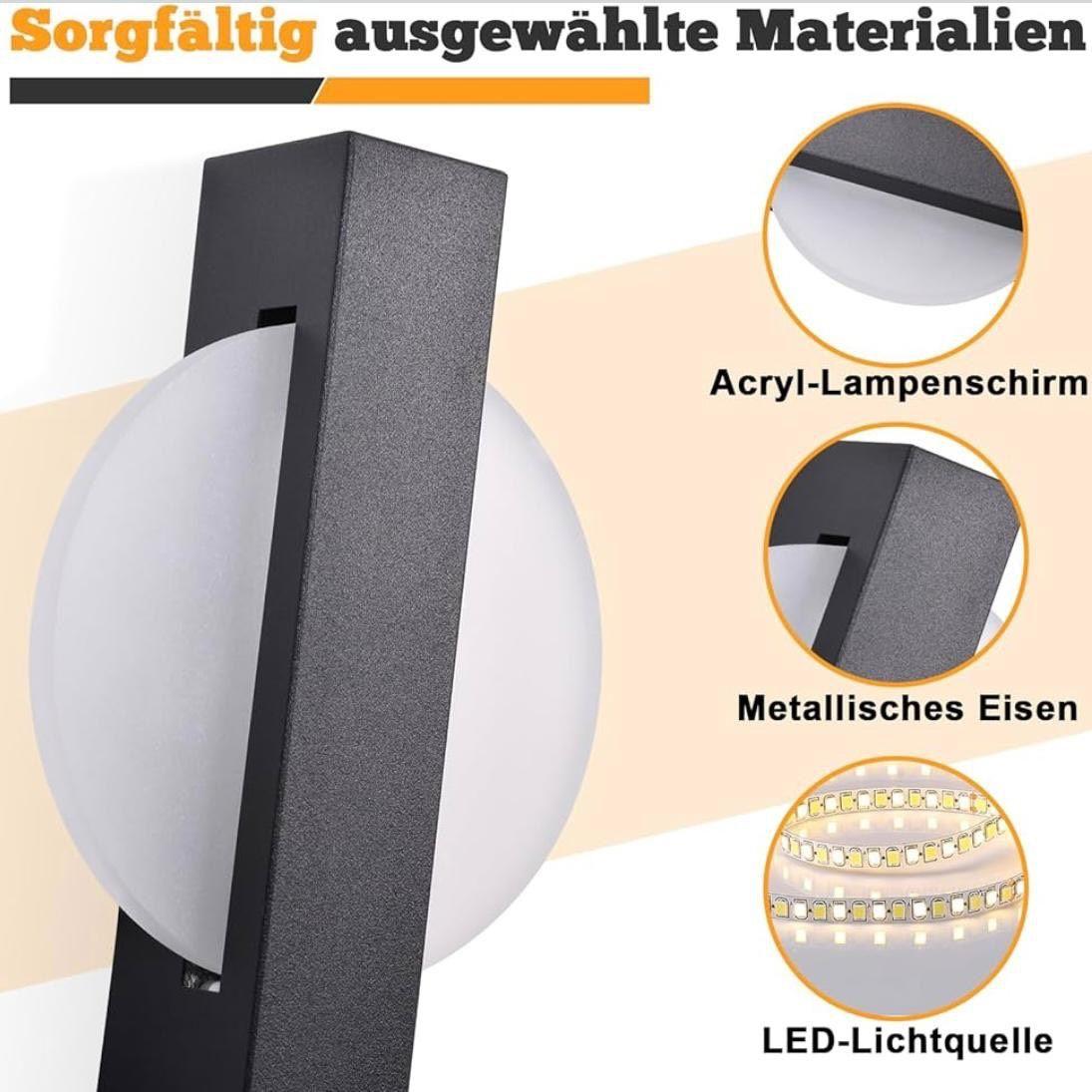 Moderne Wandleuchte mit Zugschalter rundes Design