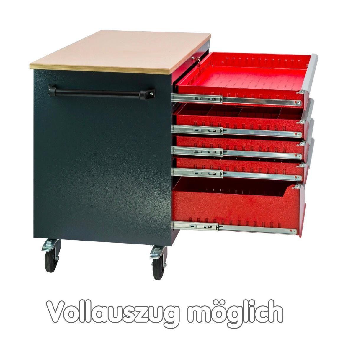 Werkbank mobil Werkzeugschrank 300kg