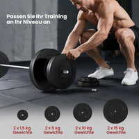 70-kg Langhantelset für effektives Ganzkörpertraining