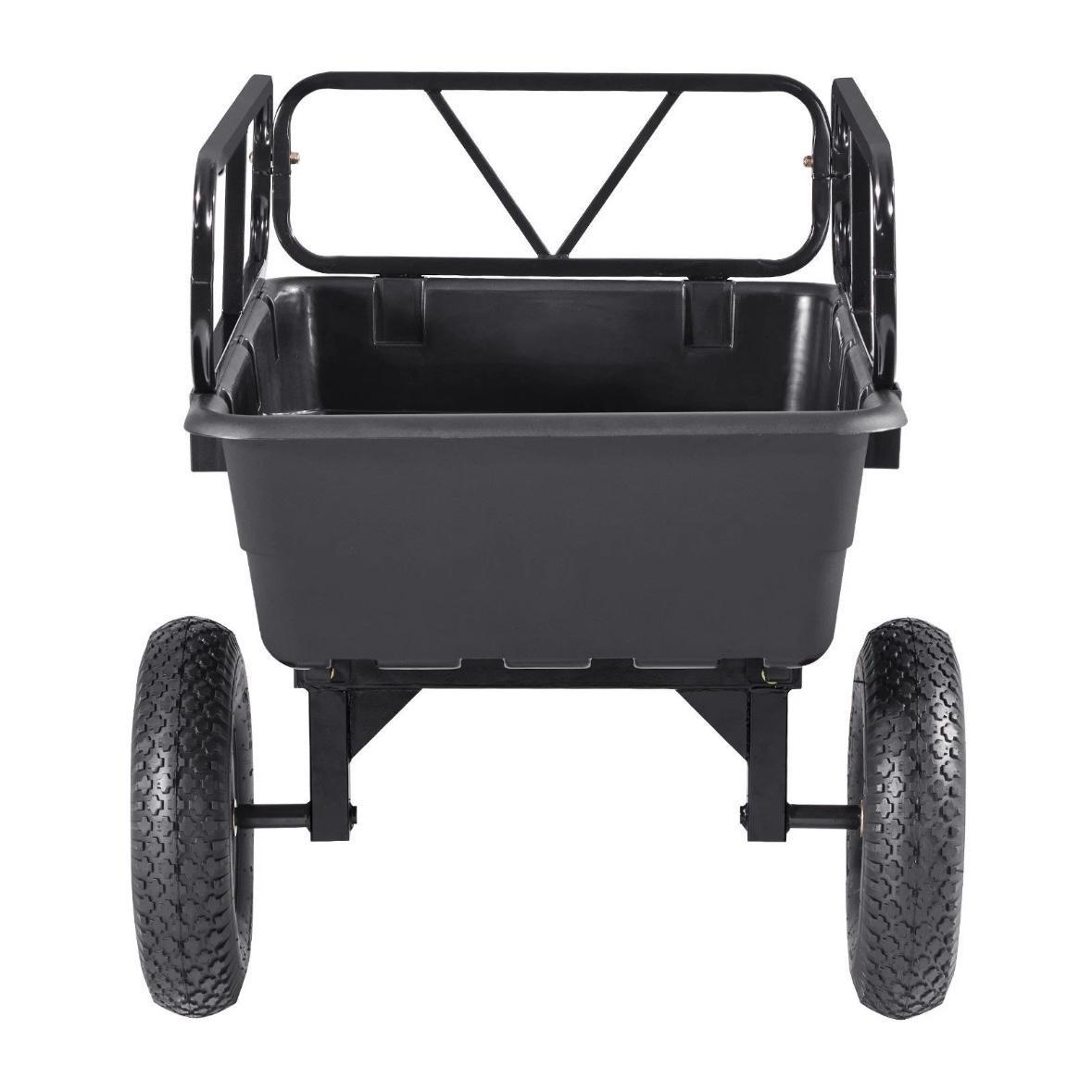Kippanhänger ATV Rasentraktor 283L 226kg Hofanhänger mit Kippfunktion