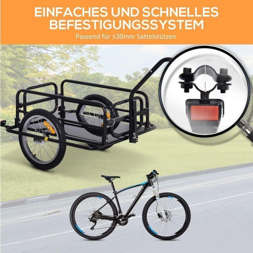 Fahrradanhänger Lastenanhänger 40kg klappbar