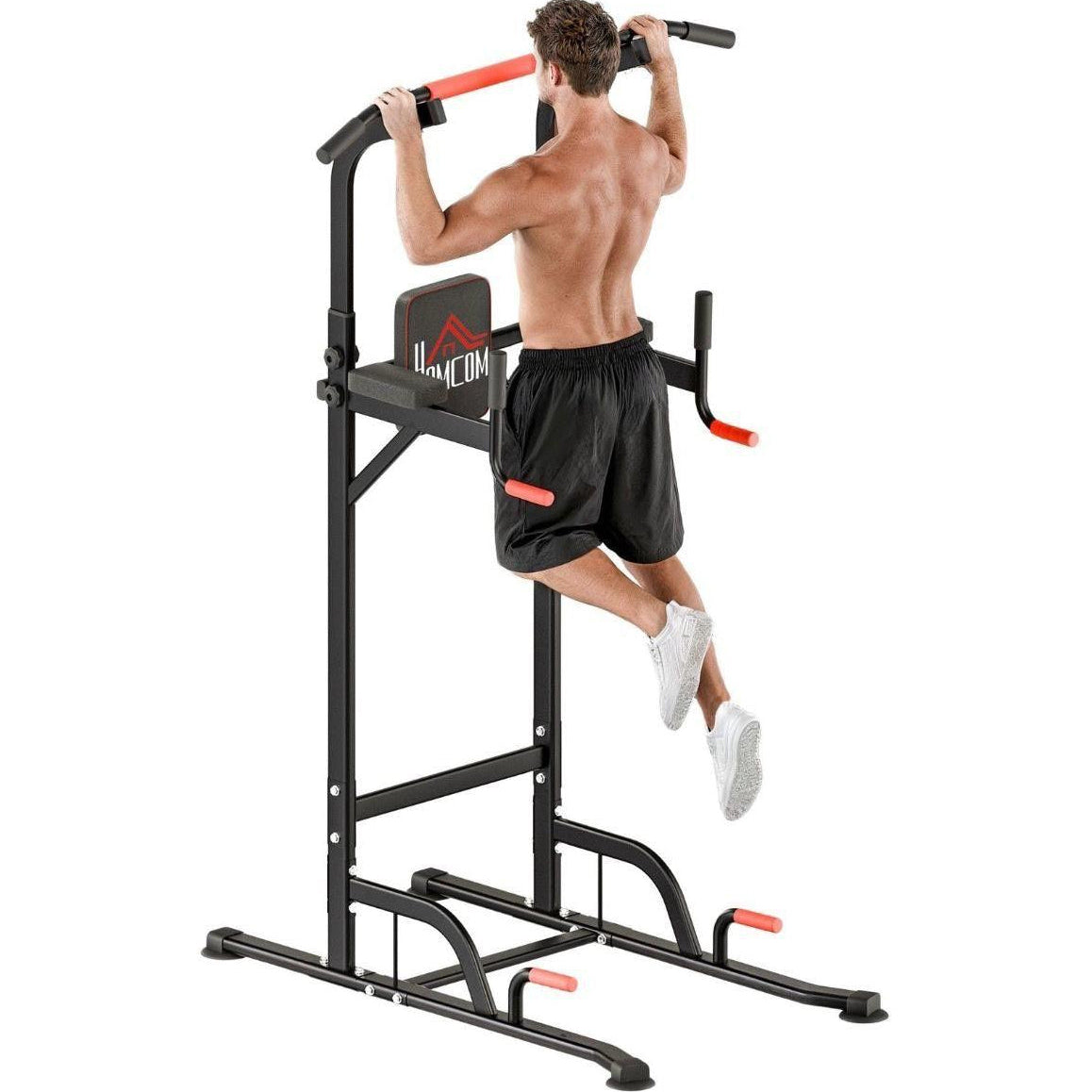 Höhenverstellbarer Power Tower – Klimmzug- & Dipstation für Zuhause