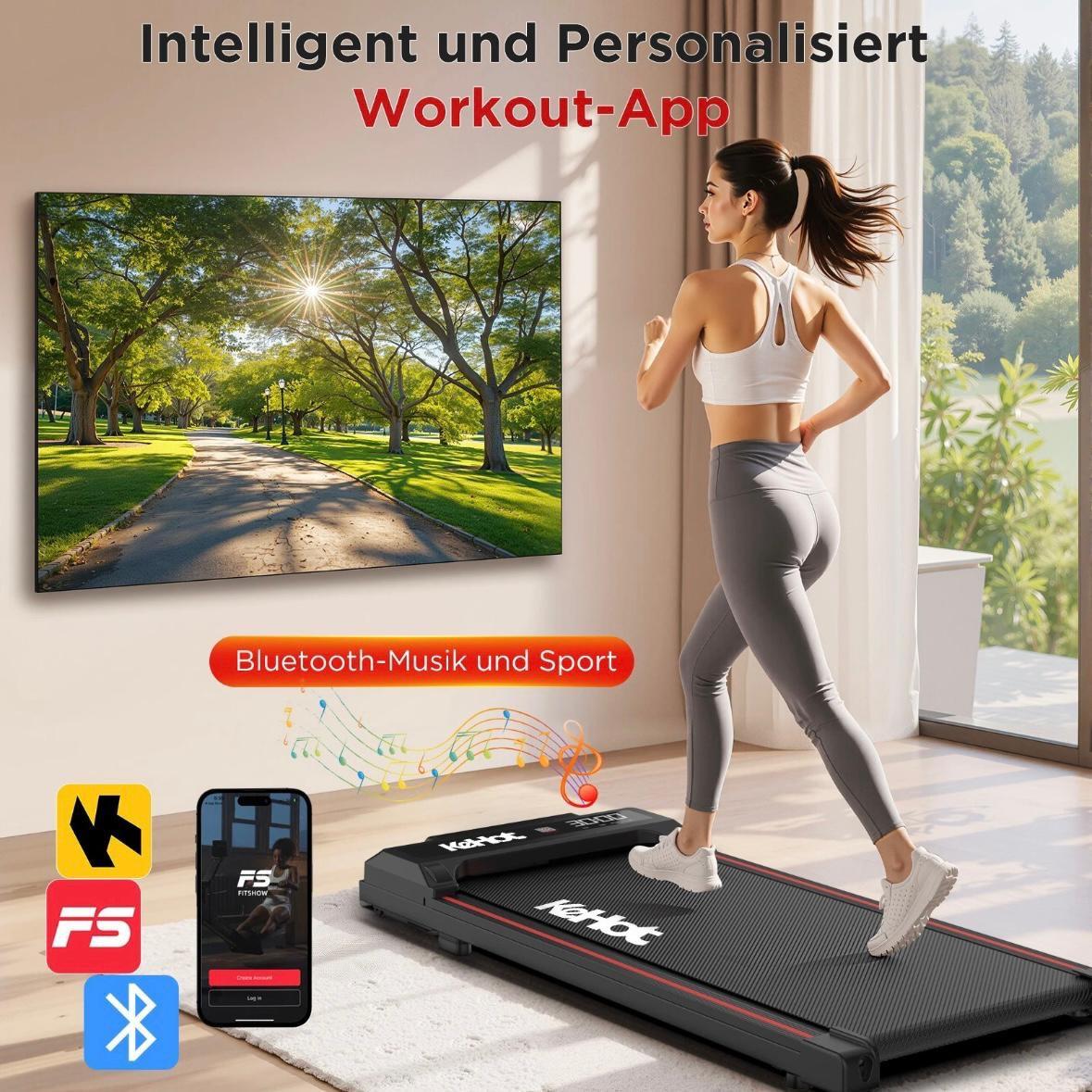 3in1 Laufband leise & platzsparend