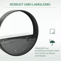 3er Set Wand Pflanzgefäß Pflanzenhalter Wanddeko schwarz