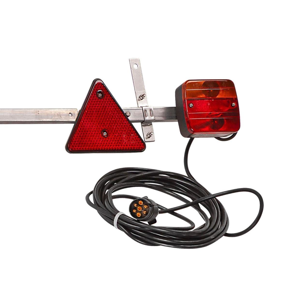 Anhängerbeleuchtung Set 7-polig 12V komplett mit Kabel & Rückleuchten
