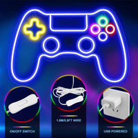LED Neon Schild Gamepad