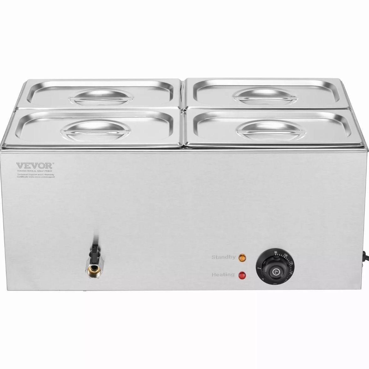 Speisenwärmer 4x15L Edelstahl