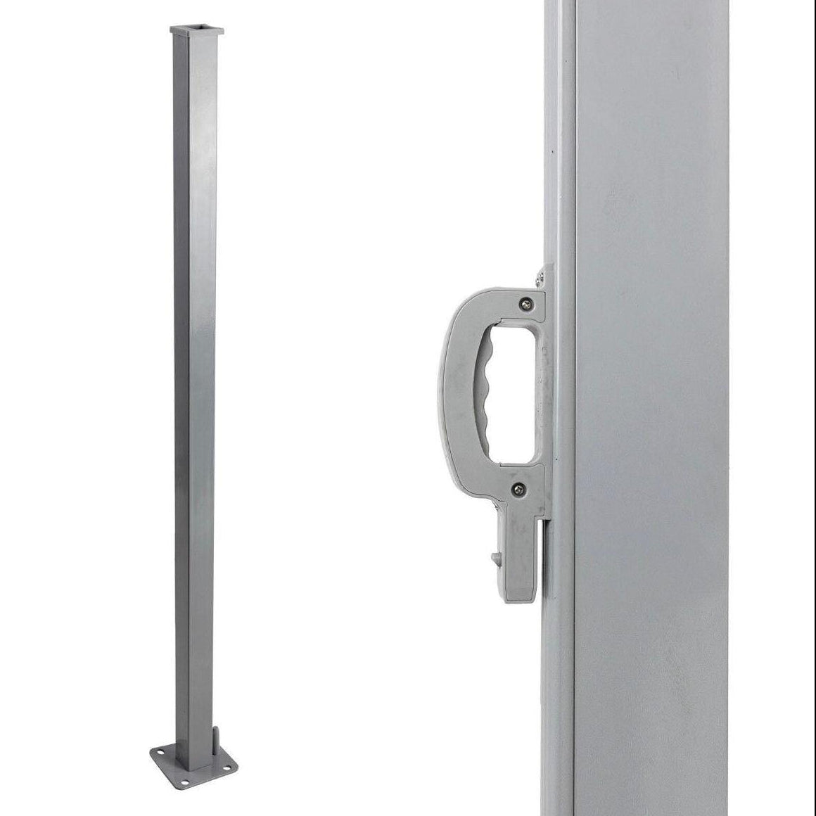 Seitenmarkise 3m Beige Sicht-, Wind- & Sonnenschutz mit Automatik