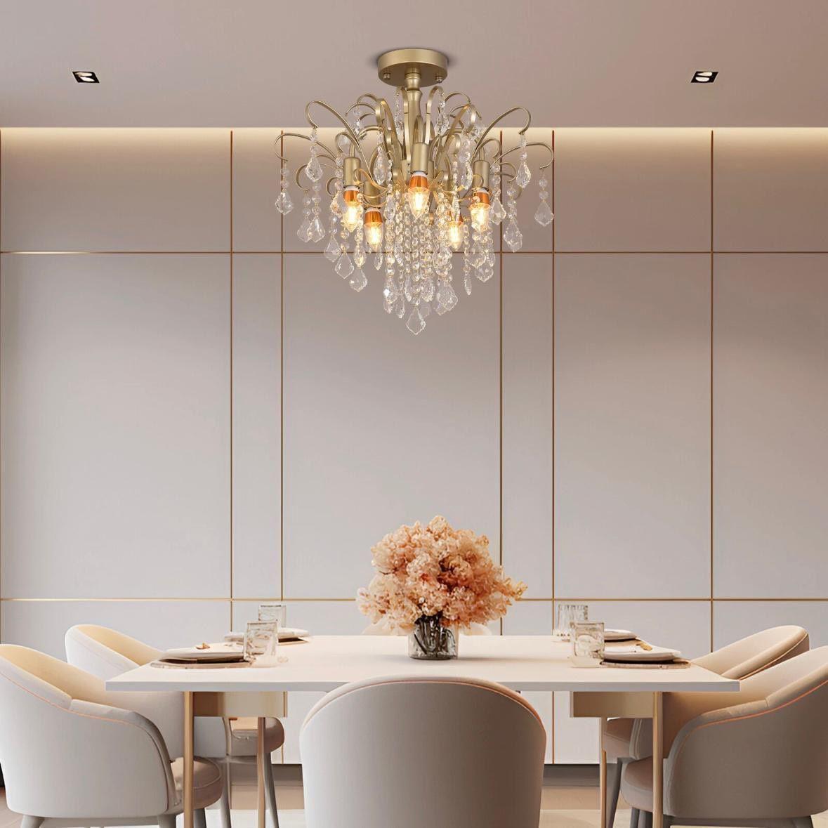 Kristall-Deckenleuchte Elegantes Design mit K9-Kristall