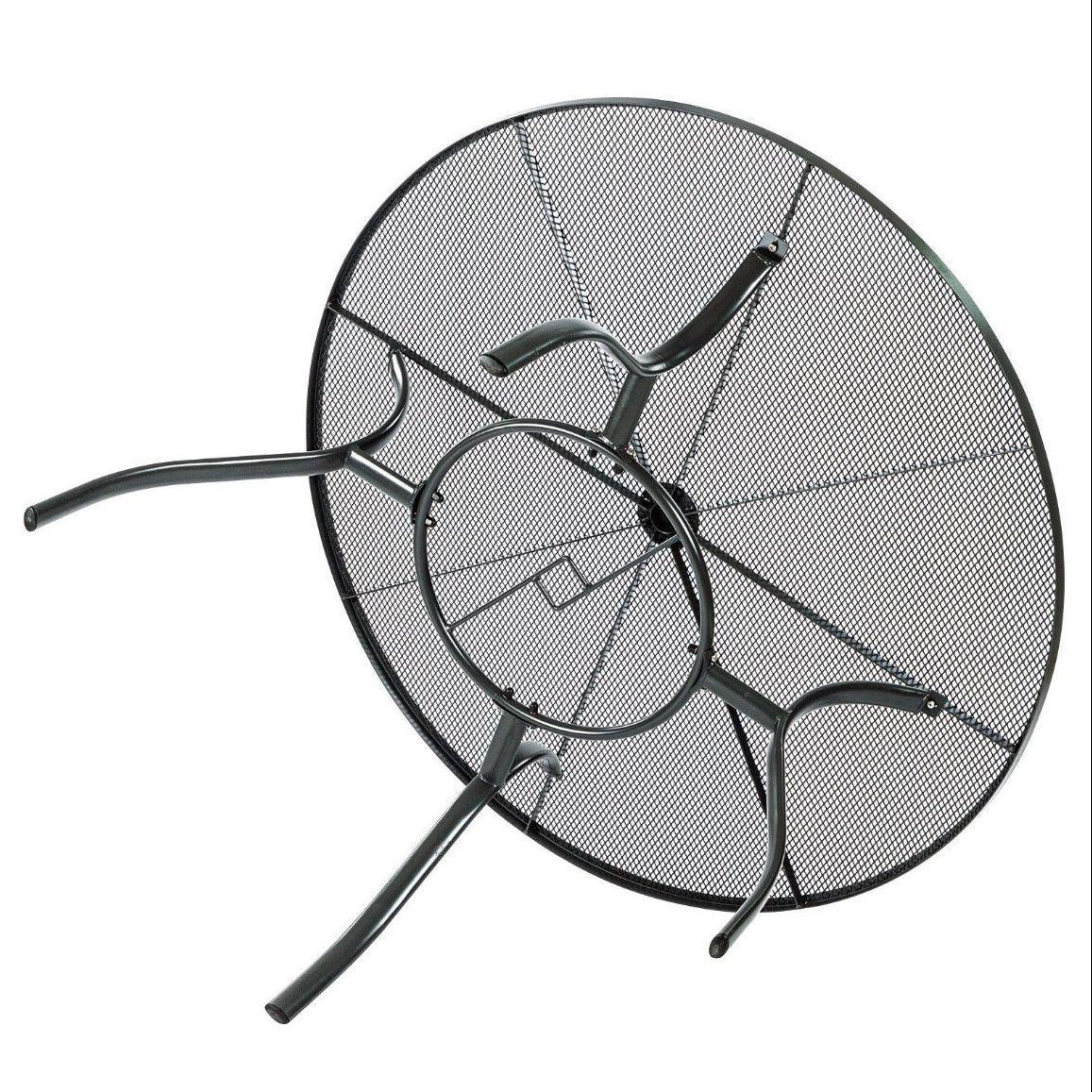 Runder Gartentisch aus Metall robust & wetterfest