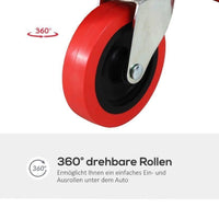 Werkstattliege Rollbrett Rot