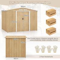 Gartenschuppen Gerätehaus 7m³ Schuppen Geräteschrank