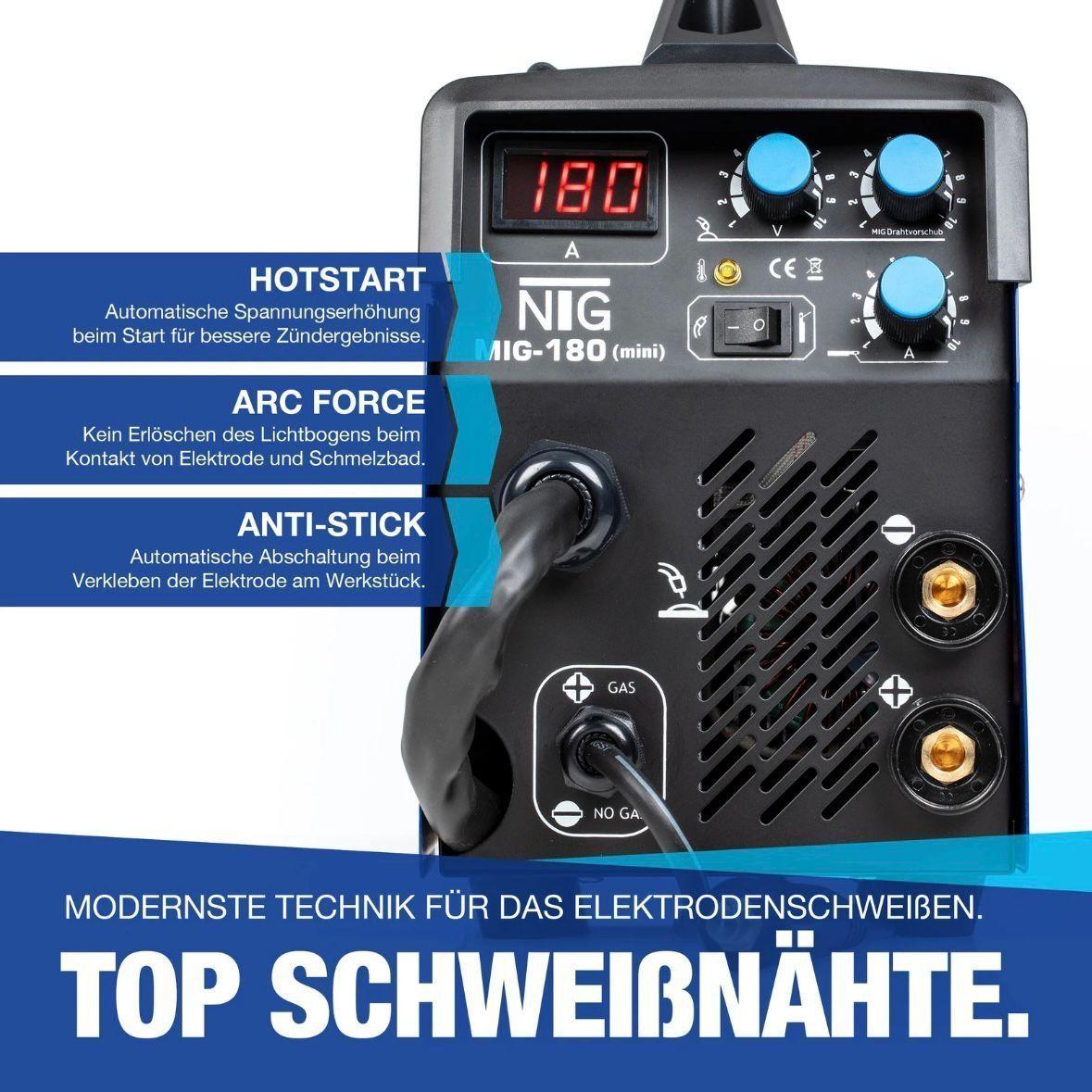 MIG MAG MMA Schweißgerät 180A Inverter