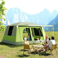Familien-Campingzelt für 4–8 Personen mit 2 Kabinen & Wohnbereich