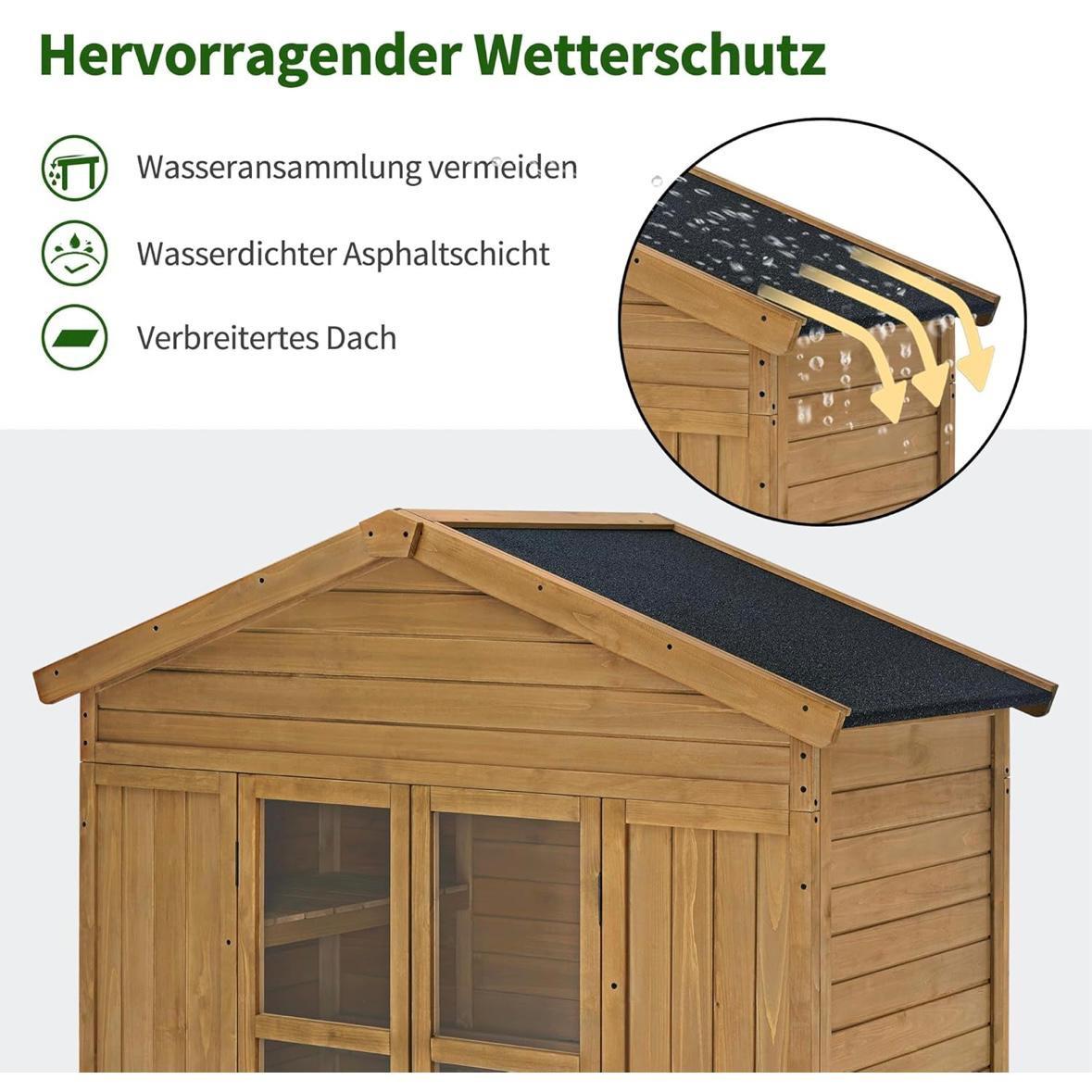 Gartengerätehaus Holz Gartenschrank Geräteschrank Schrank