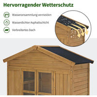 Gartengerätehaus Holz Gartenschrank Geräteschrank Schrank