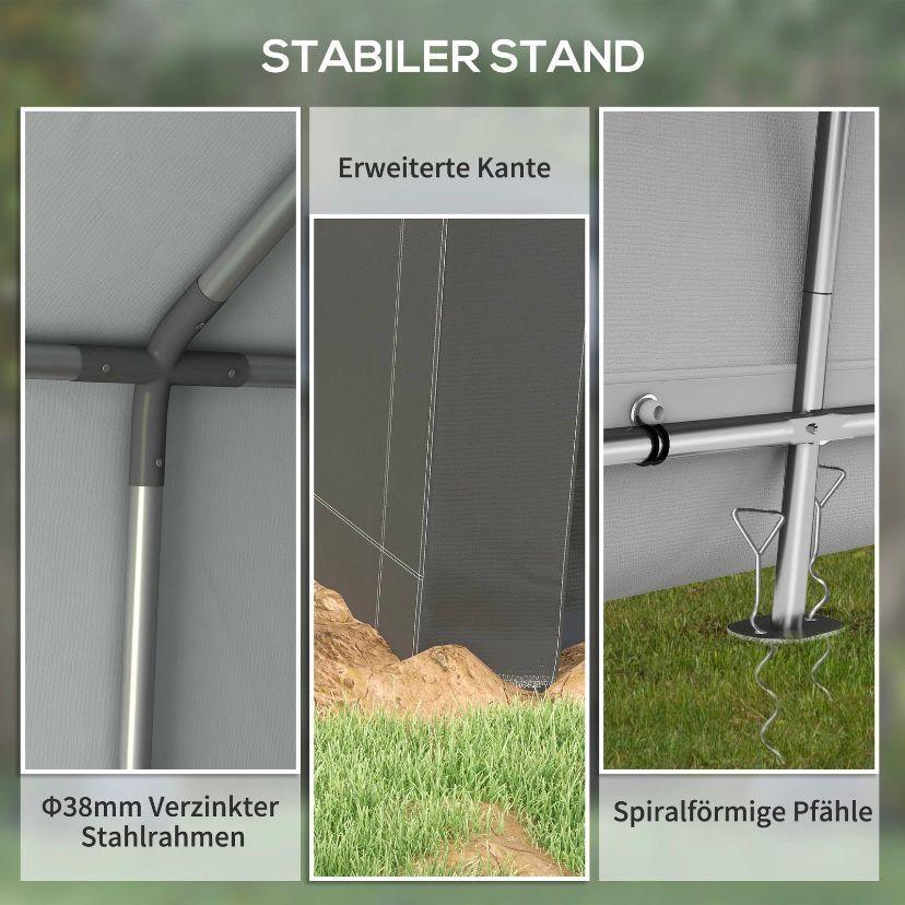 Lagerzelt Garage 3,6m wetterfest