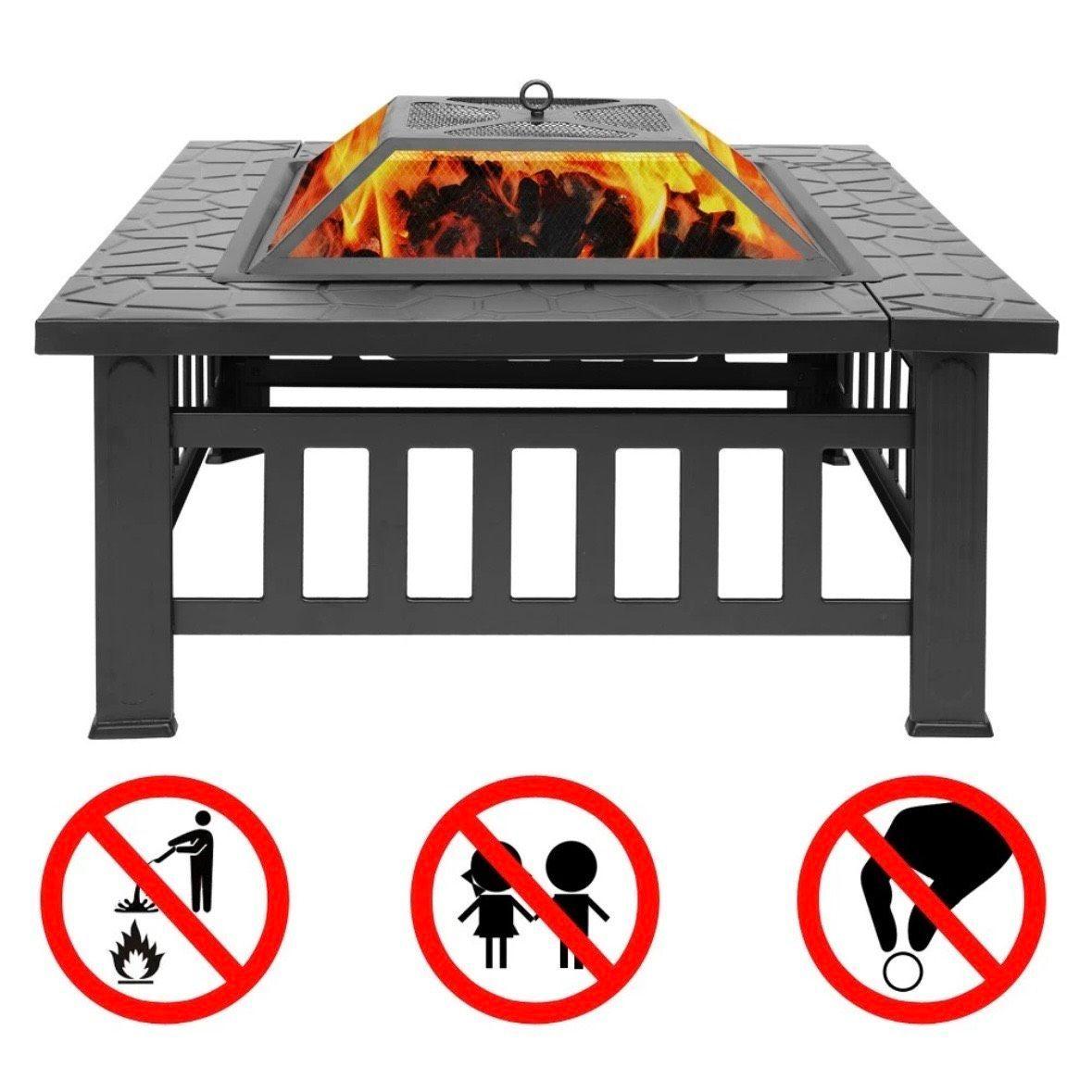 Feuerstelle Grill 2in1 Feuerschale 81cm Garten Terrasse