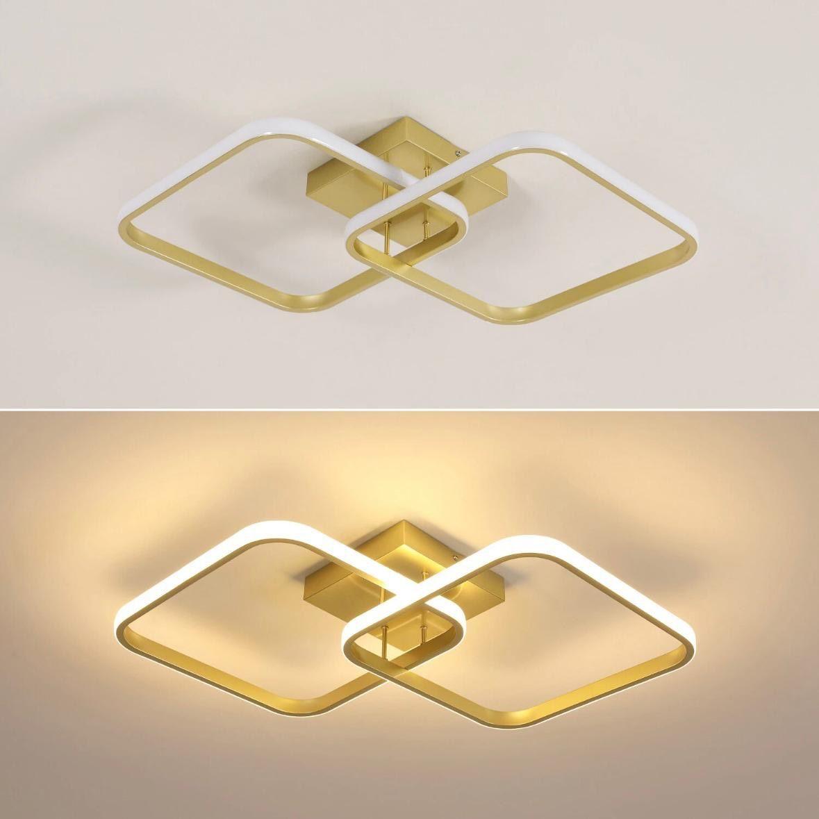 LED Deckenleuchte geometrisch 42W warmweiß