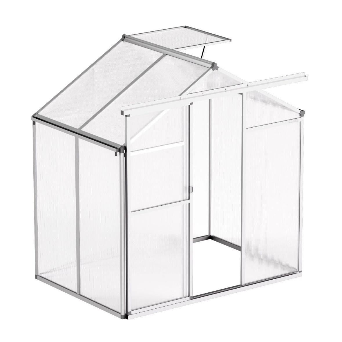 Gewächshaus Aluminium Polycarbonat 4,75m² Frühbeet Gartenhaus