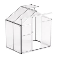 Gewächshaus Aluminium Polycarbonat 4,75m² Frühbeet Gartenhaus