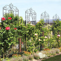 2er Set Rankgitter Metall Gartenspalier Rankhilfe Pflanzenstütze