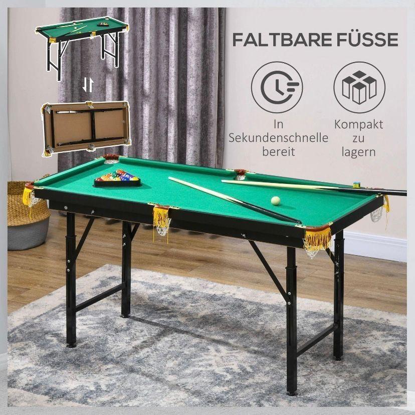 Höhenverstellbarer Billardtisch klappbar inkl. Zubehör
