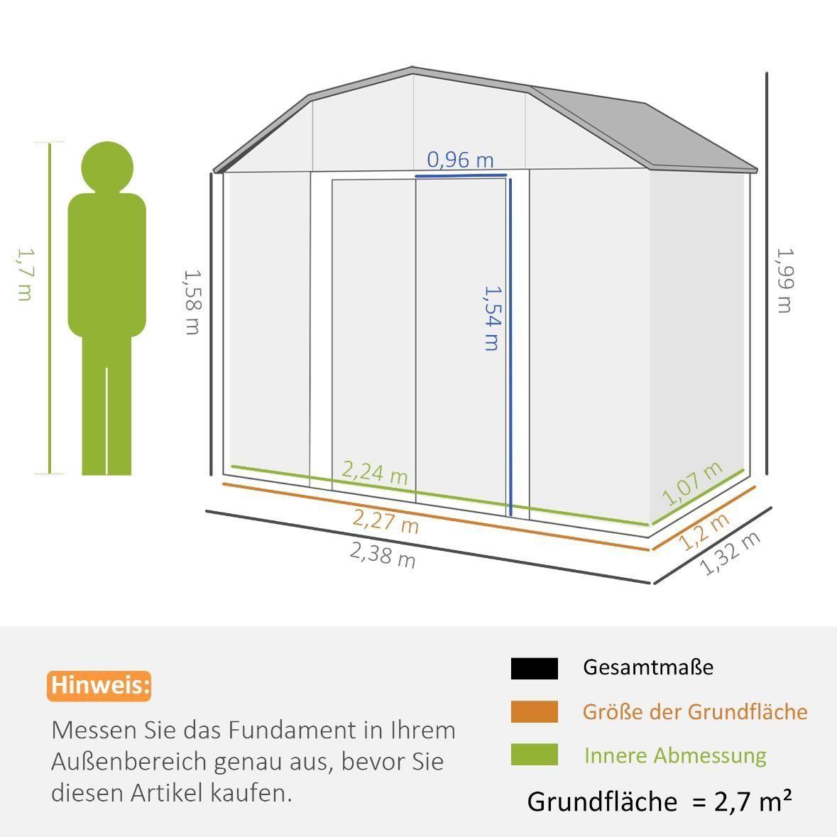 Gartenhaus Geräteschuppen Geräteschrank Gerätehaus Schuppen