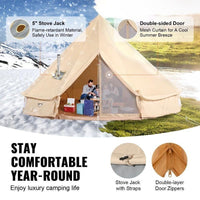 Glockenzelt im Jurten-Stil 3×2m Camping und Outdoor