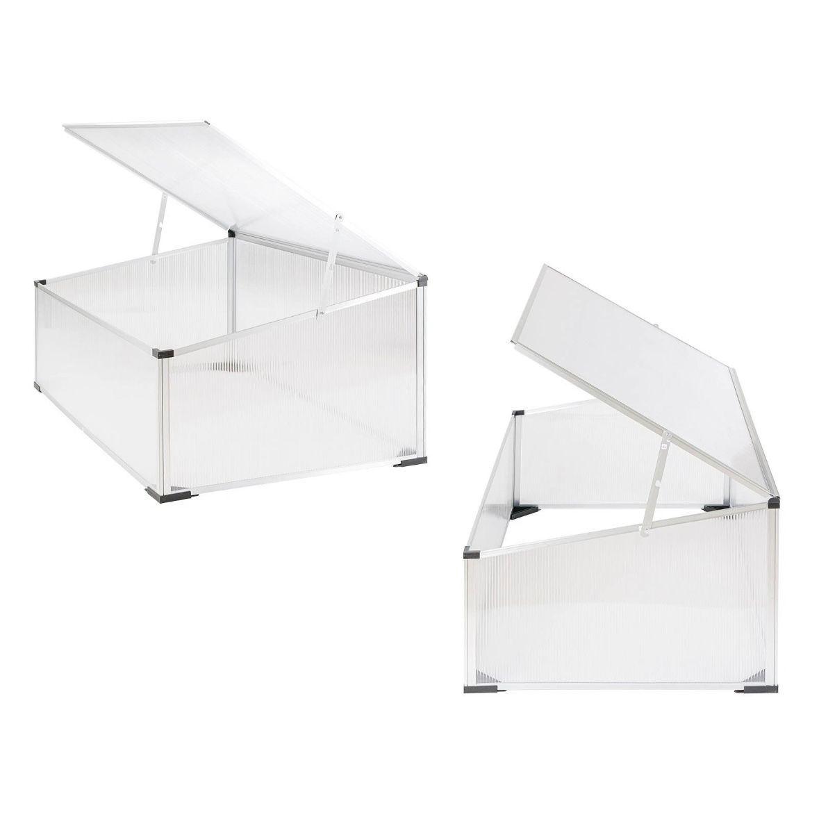 Kompaktes Frühbeet mit Aluminiumrahmen & UV-Schutz