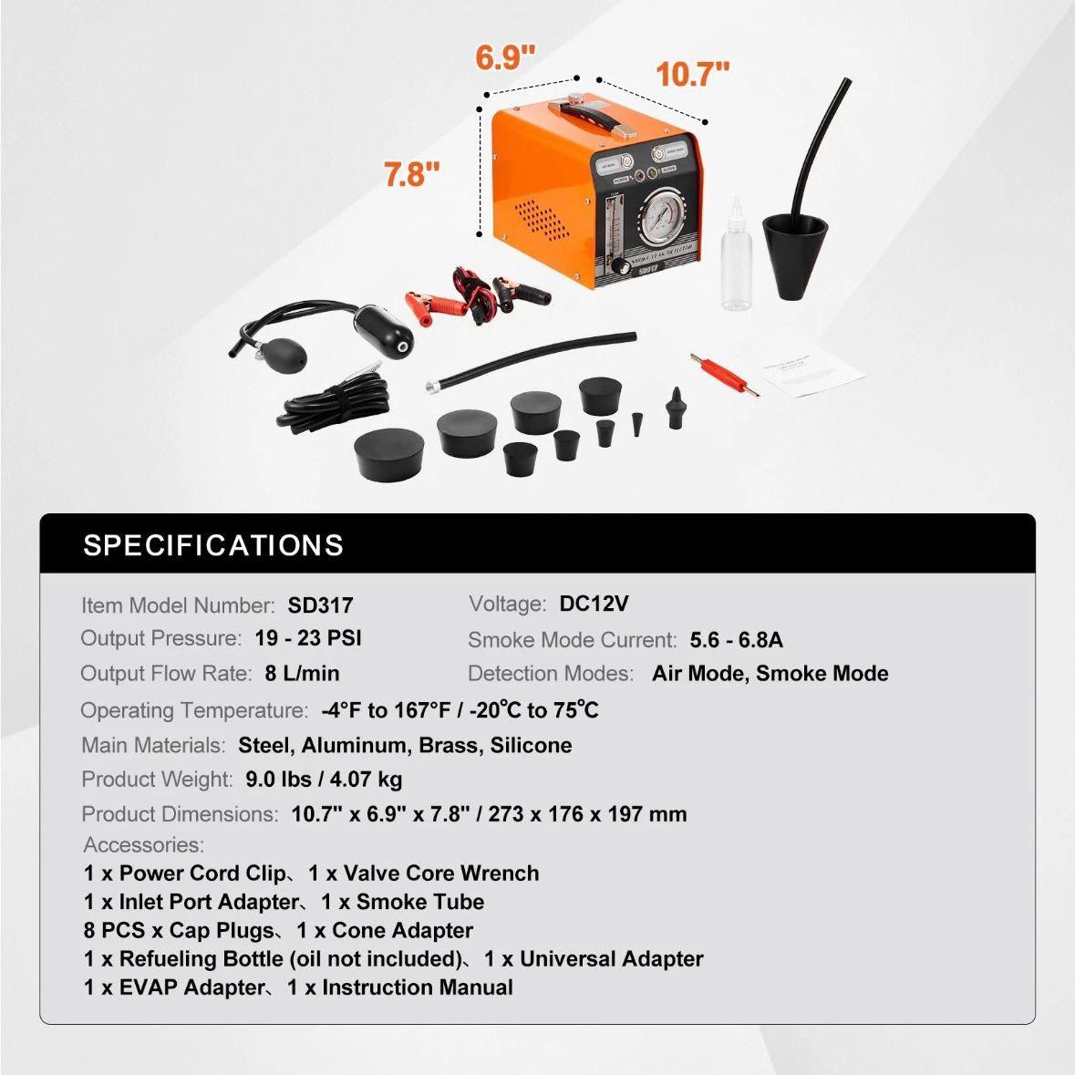 KFZ Rauchmaschine Lecksuche EVAP Tester