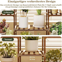 Pflanzenständer Holz 4 Ebenen Blumenregal Pflanzenregal Hängefunktion
