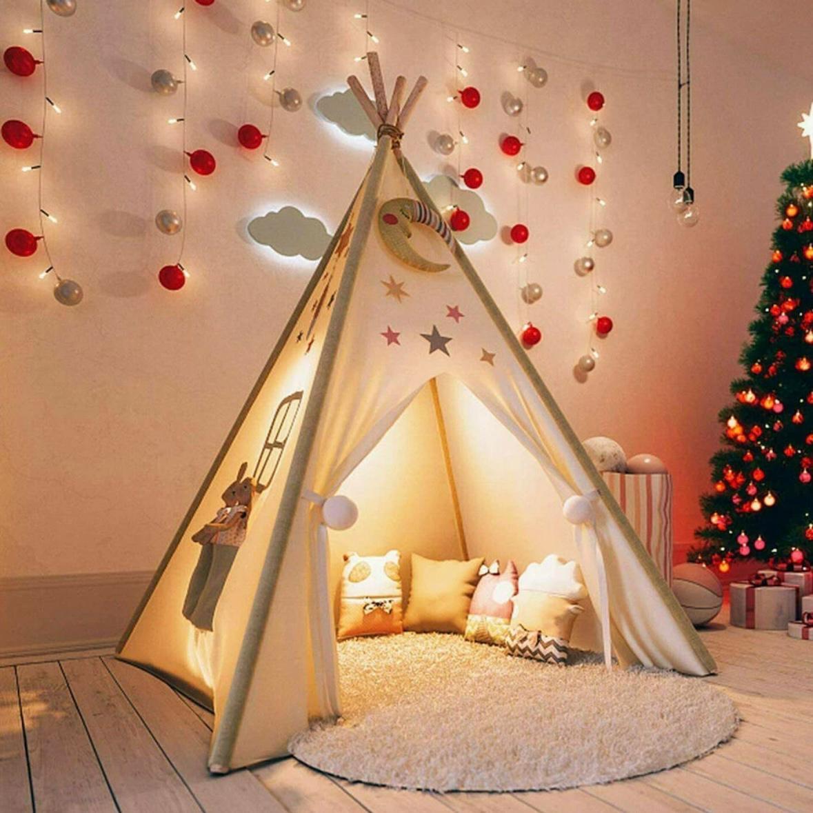 Kinder Tipi Zelt aus Baumwolle – Indoor & Outdoor Spielzelt