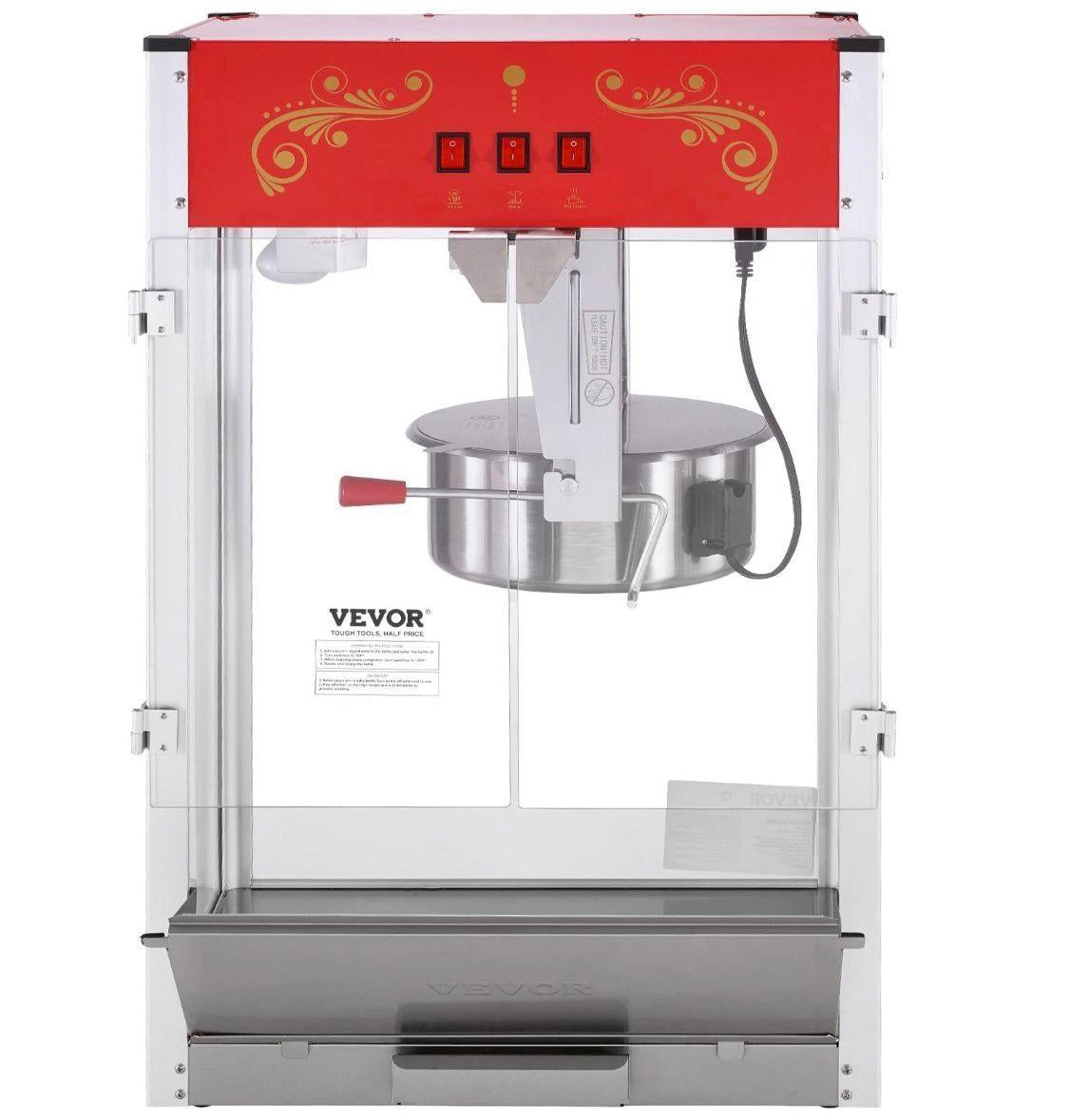 Popcornmaschine im Kino-Design 1615 W Profi Popcorn Maker