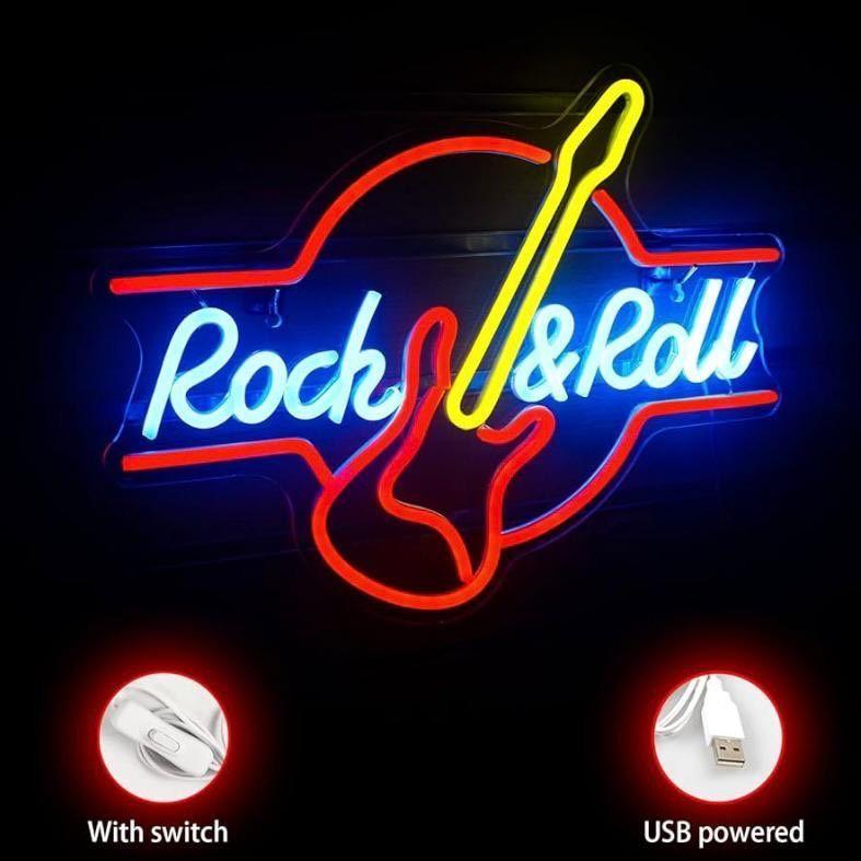 LED Neon Schild Rock & Roll
