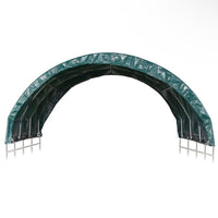 Weidezelt 3,7×3,7m PVC Weideunterstand für Pferde & Nutztiere