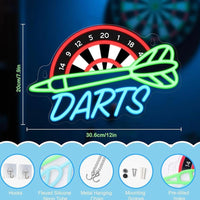 LED Neon Schild Dart
