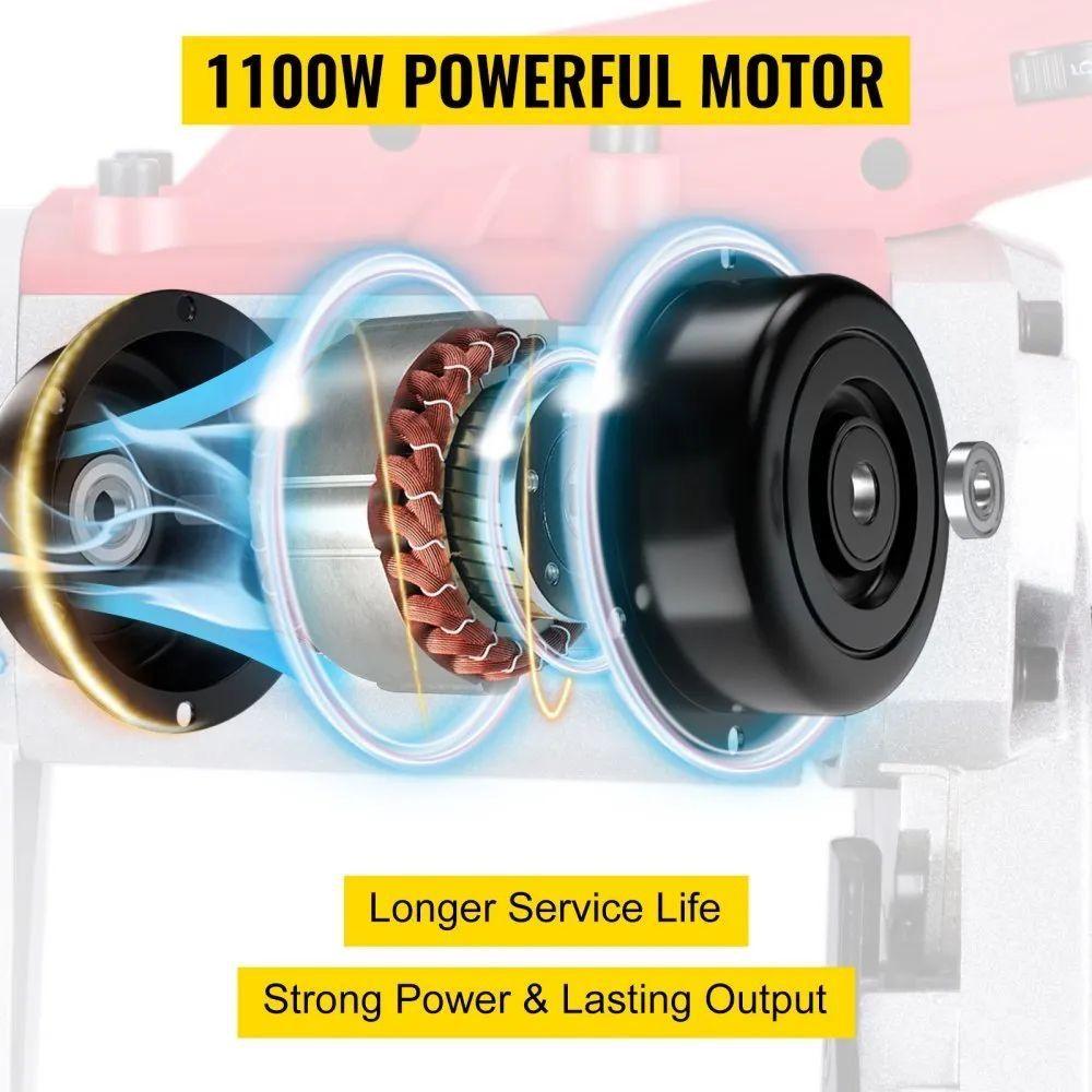 Metall Bandsäge 1100W tragbar mit Basis Gehrungsschnitte