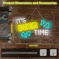 LED Neon Schild It’s Beer Time