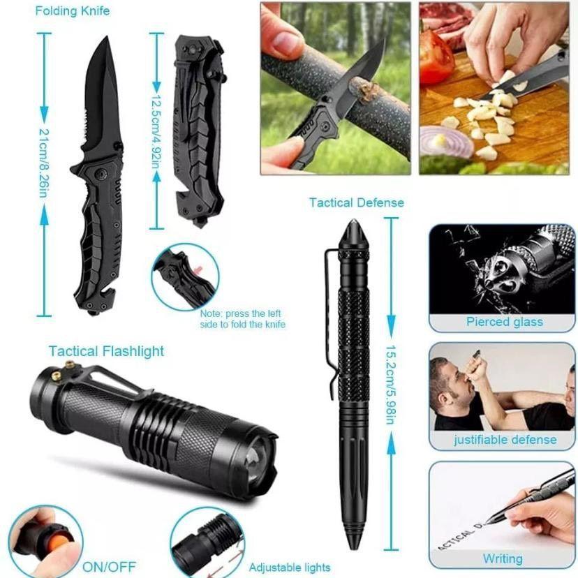 33tlg Survival-Set im Rucksack Outdoor & Notfallausrüstung