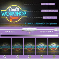 LED Neon Schild Dad’s Workshop