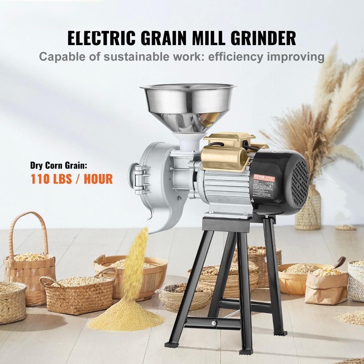 2in1 Elektrische Getreidemühle 3000W Nass- & Trockenmahlen
