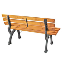 Gartenbank Holz Metall Parkbank Sitzbank Outdoor Terrasse