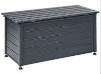 Gartentruhe Aufbewahrungsbox Gartenbox 300L Kunststoff Holzoptik