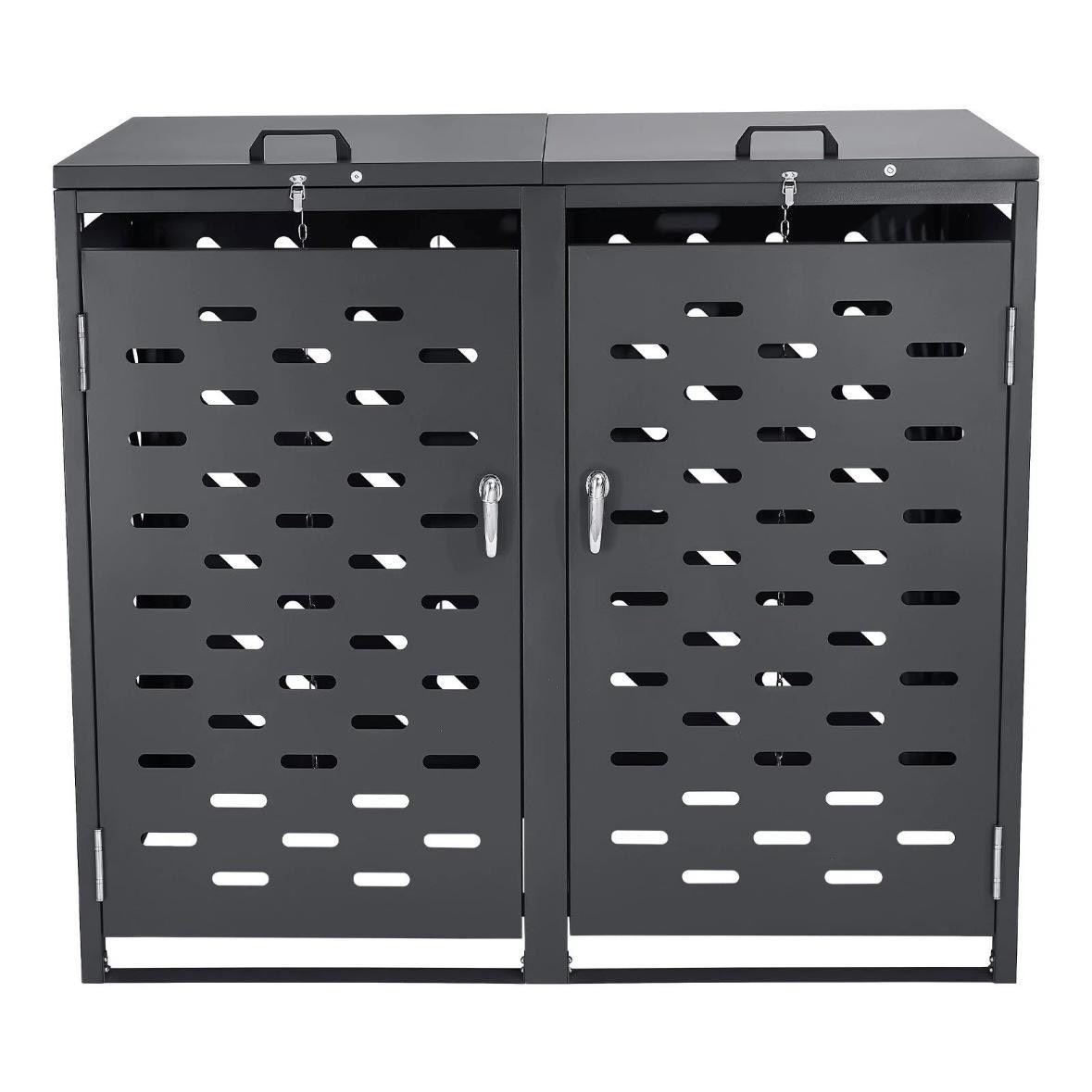 Mülltonnenbox 2x240L Mülltonnen Müllbox Tonnen